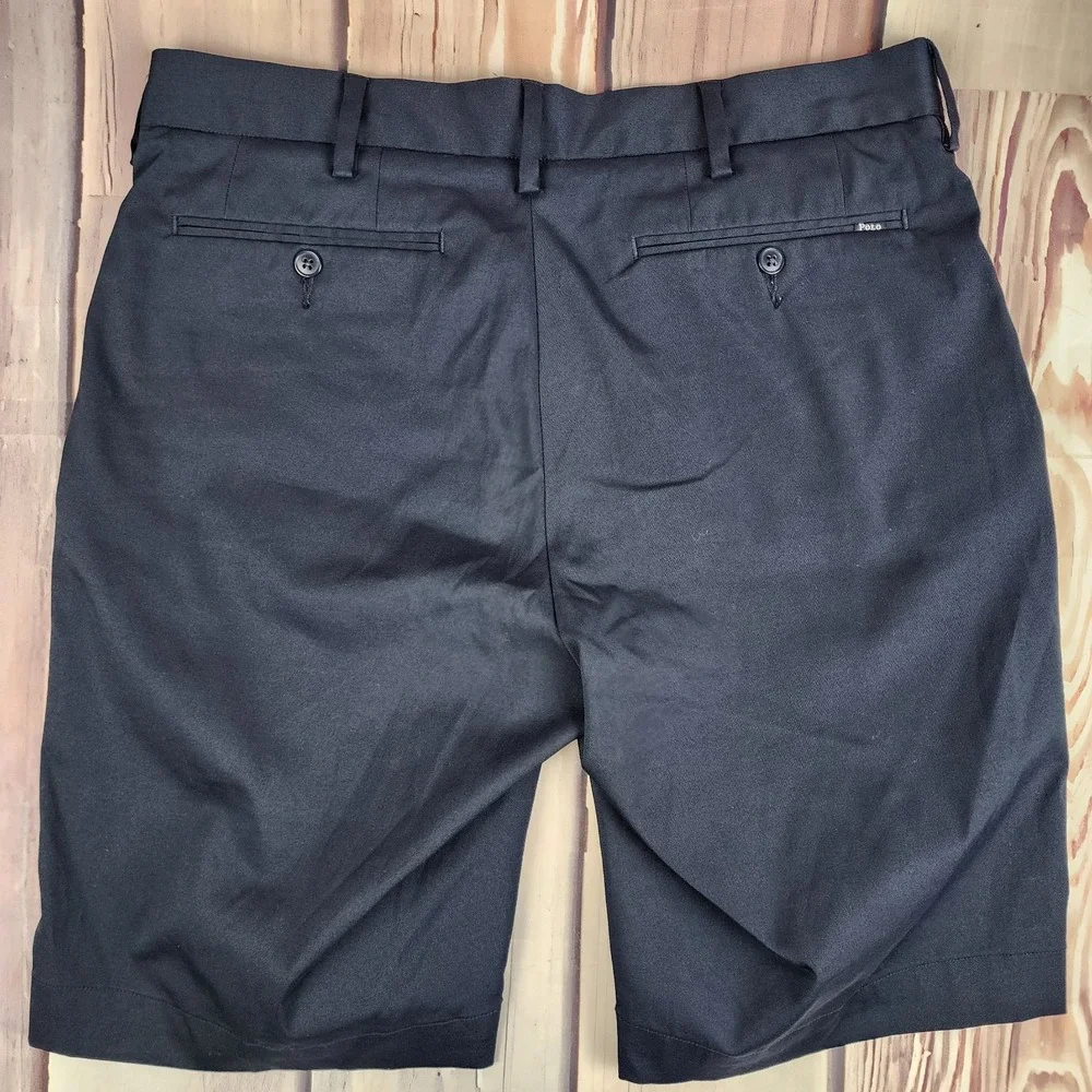 Polo Ralph Lauren Performance Chino Shorts‎ Mens 32 Navy Blue Lightweight 10